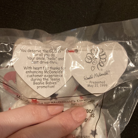 🍀 3/$12 RARE McDonald’s Crew Only Teenie Beanie Baby - Picture 6 of 6